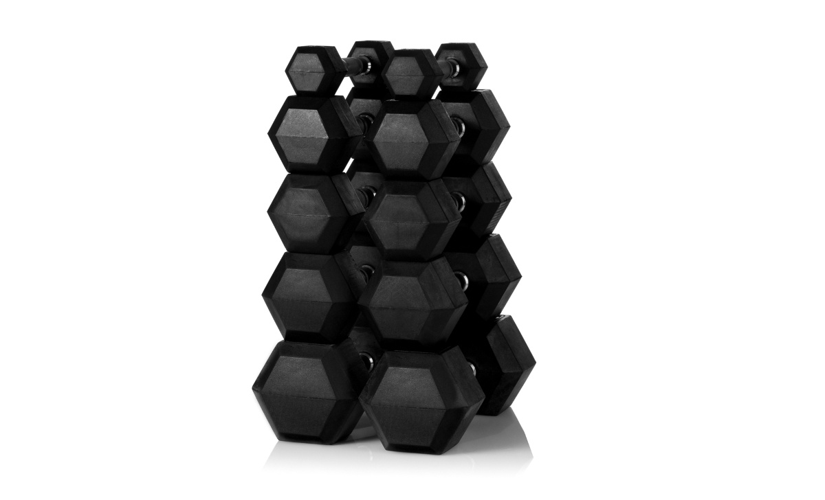 Finesse Hex Dumbbells Stack Finesse Hex Dumbbells Stack