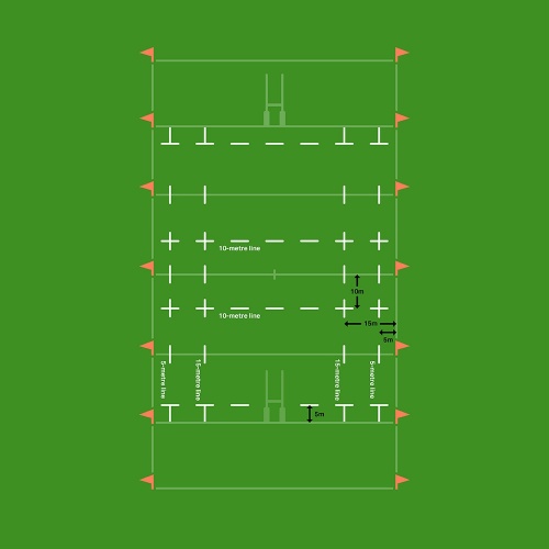 Rugby Pitch Dimensions Markings Harrod Sport