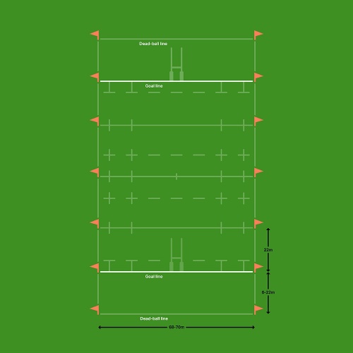 Rugby Pitch Dimensions Markings Harrod Sport