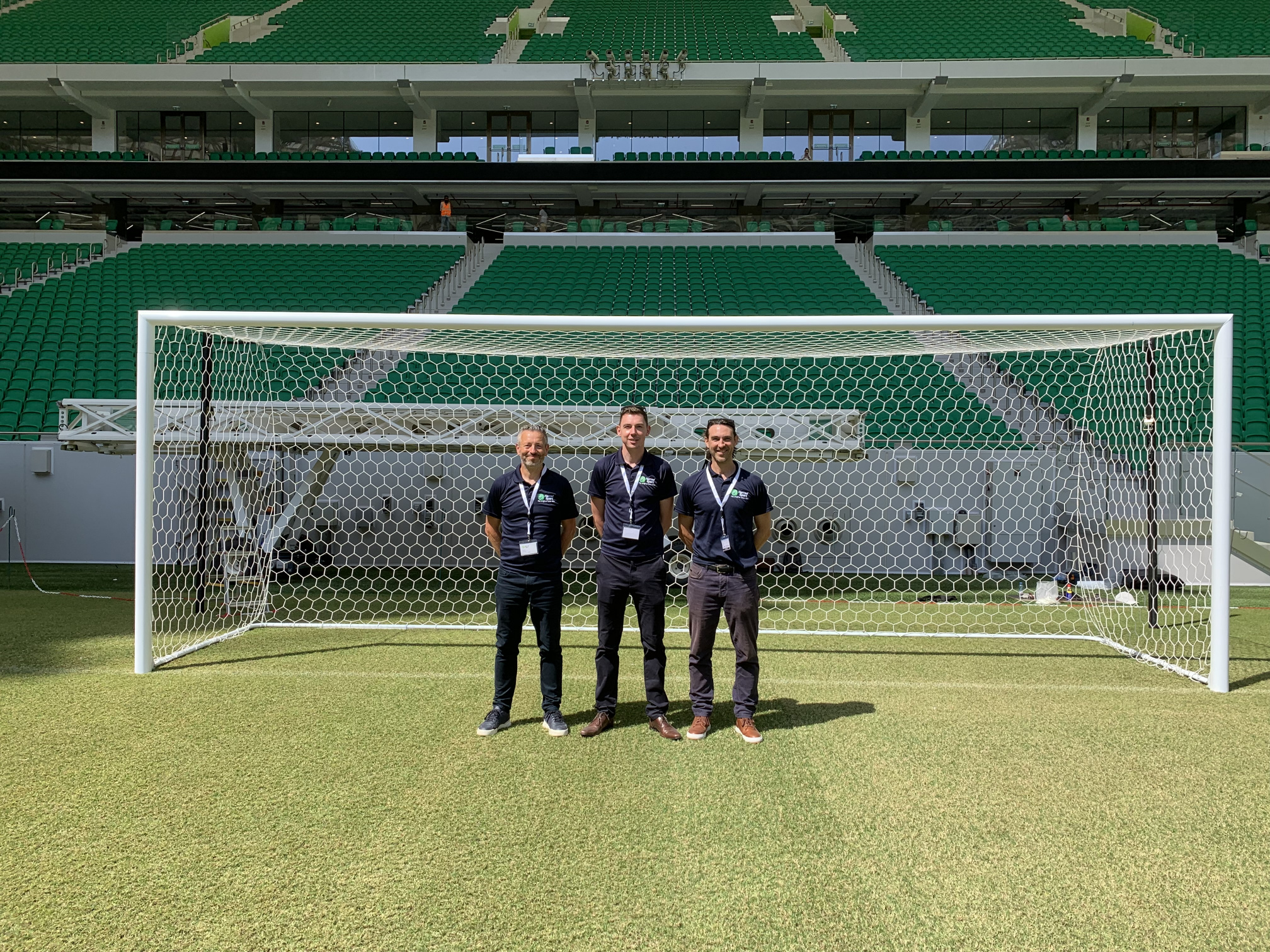 Mark Smith, Daryl Studd and Kevin Utton at the FIFA Workshop in Qatar